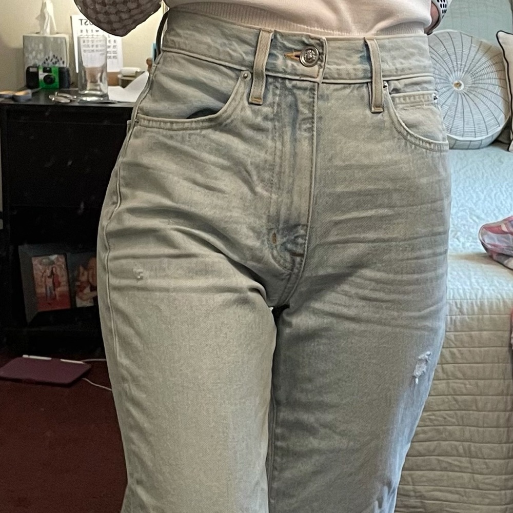SLVRLAKE high-waisted, straight leg jeans